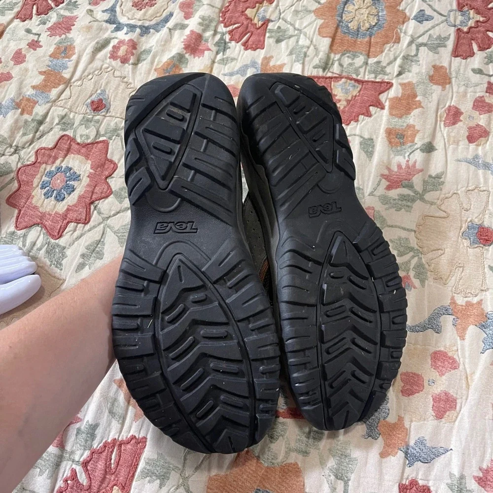Teva Langdon Slide Sandal Black Brown Men's Size 12 Shoes Beach Pool Gym Water